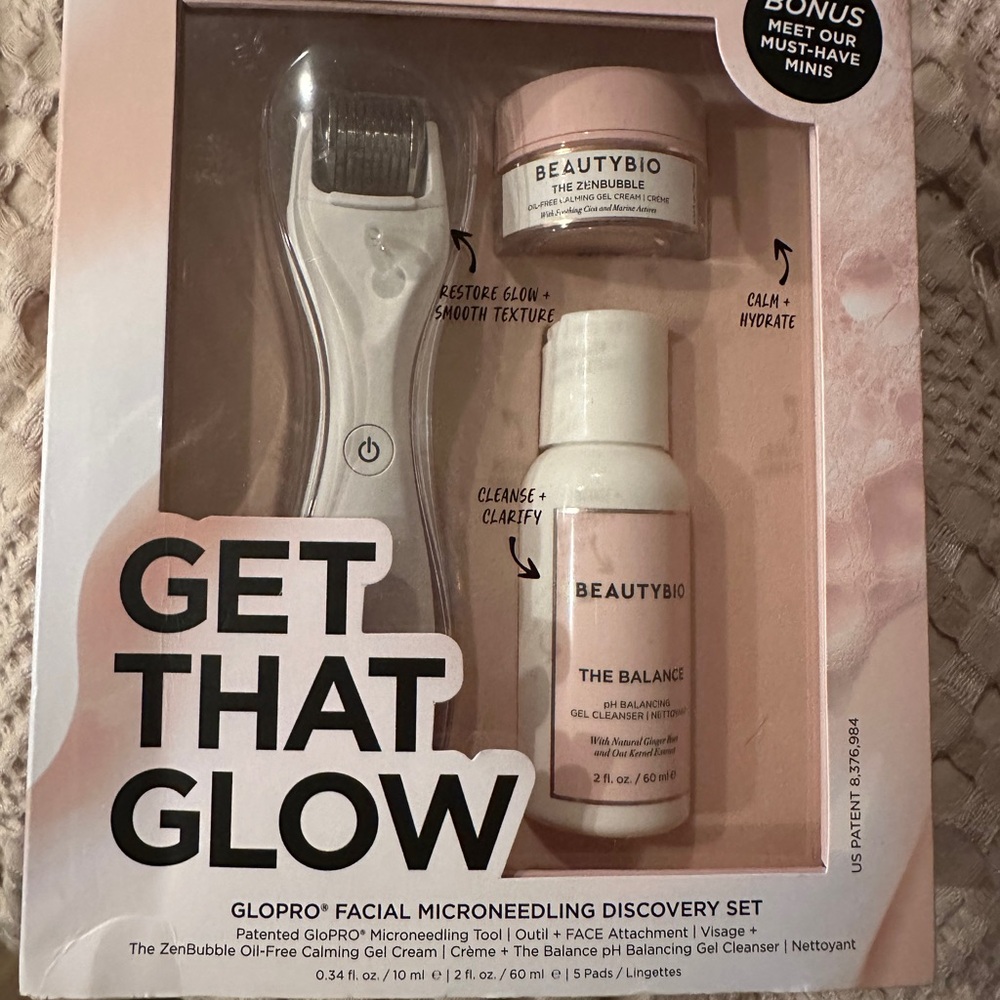Sephora BeautyBio Microneedling Set - Pink and White